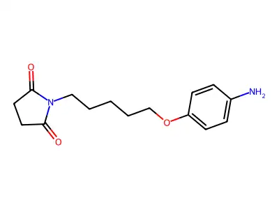 Succinimide, N-(5-(p-aminophenoxy)pentyl)- structure