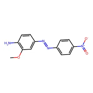 4-Amino-3-methoxy-4'-nitroazobenzene structure