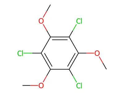 1,3,5-Trichloro-2,4,6-trimethoxybenzene structure