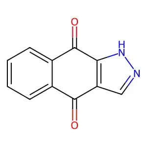 1H-Benz(f)indazole-4,9-dione structure