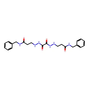 Oxalic acid, bis(2-(2-(benzylcarbamoyl)ethyl)hydrazide) structure