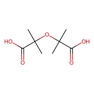 2,2'-Oxybis(2-methylpropanoic acid) structure
