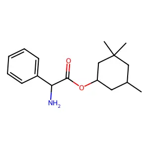 Glycine, 2-phenyl-, 3,3,5-trimethylcyclohexyl ester structure