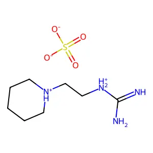 1-(2-哌啶乙基)胍硫酸盐 structure