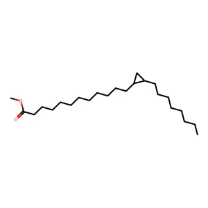 Methyl 12-(2-octylcyclopropyl)dodecanoate structure