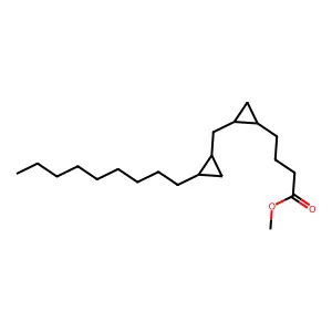 Methyl 4-[2-[(2-nonylcyclopropyl)methyl]cyclopropyl]butanoate structure
