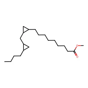 Methyl 9-[2-[(2-butylcyclopropyl)methyl]cyclopropyl]nonanoate structure