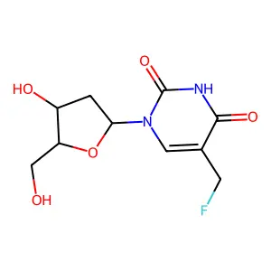 alpha-Monofluorothymidine structure