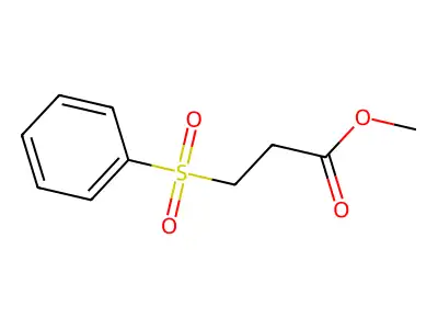 Methyl 3-(phenylsulfonyl)propionate structure