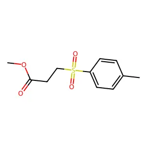 Methyl 3-(4-methylphenyl)sulfonylpropanoate structure