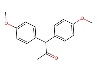 2-Propanone, 1,1-bis(4-methoxyphenyl)- structure