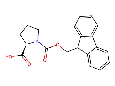 Fmoc-Pro-OH structure