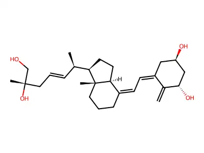 (22E)-(25S)-1alpha,25,26-trihydroxy-22,23-didehydrovitamin D3 / (22E)-(25S)-1alpha,25,26-trihydroxy-22,23-didehydrocholecalciferol structure