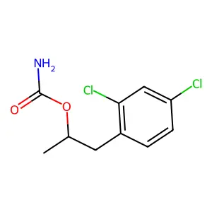 Carbamic acid, 2,4-dichloro-alpha-methylphenethyl ester structure