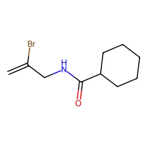 Cyclohexanecarboxamide, N-(2-bromoallyl)- structure