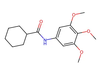 Cyclohexanecarboxanilide, 3',4',5'-trimethoxy- structure