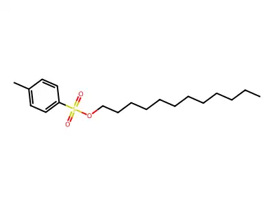 Benzenesulfonic acid, 4-methyl-, dodecyl ester structure