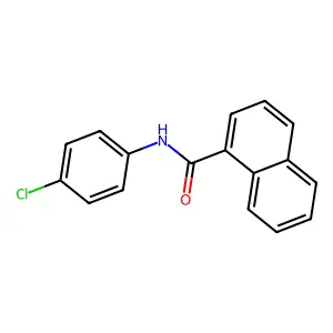 N-(4-chlorophenyl)naphthalene-1-carboxamide structure