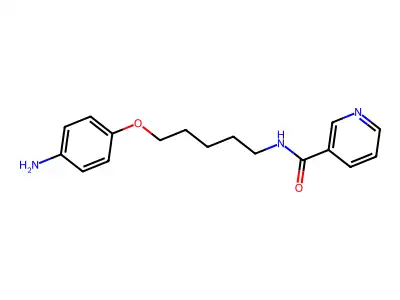 Nicotinamide, N-(5-(p-aminophenoxy)pentyl)- structure