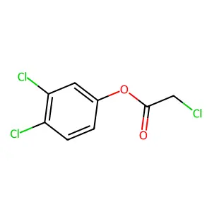 Chloroacetic acid, 3,4-dichlorophenyl ester structure