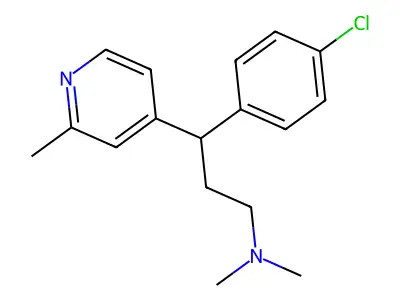 3-(4-Chlorophenyl)-N,N-dimethyl-3-(2-methylpyridin-4-yl)propan-1-amine structure