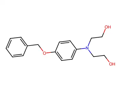 Ethanol, 2,2'-[[4-(phenylmethoxy)phenyl]imino]bis- structure