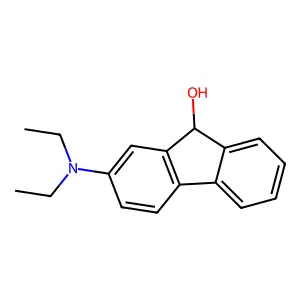 2-Diethylamino-9-fluorenol structure