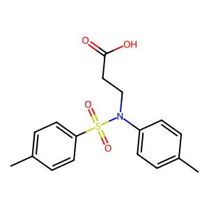 3-[(Toluene-4-sulfonyl)-p-tolyl-amino]-propionic acid structure