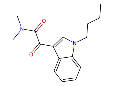 1-丁基-N,N-二甲基吲哚-3-乙醛酰胺 structure