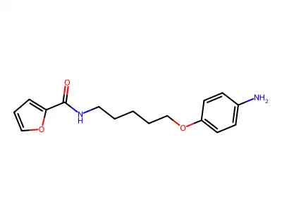 N-(5-(对氨基苯氧基)戊基)-2-呋喃甲酰胺 structure