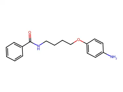 BENZAMIDE, N-(4-(p-AMINOPHENOXY)BUTYL)- structure