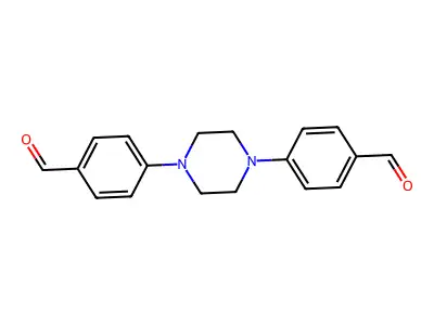 4,4'-(Piperazine-1,4-diyl)dibenzaldehyde structure