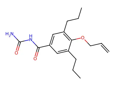 Urea, 1-(4-allyloxy-3,5-dipropylbenzoyl)- structure