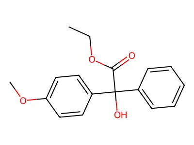 Ethyl 2-hydroxy-2-(4-methoxyphenyl)-2-phenylacetate structure