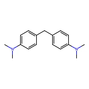Bis(p-(dimethylamino)phenyl)methane structure