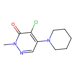 4-Chloro-2-methyl-5-(1-piperidinyl)-3(2H)-pyridazinone structure