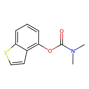 Carbamic acid, dimethyl-, benzo(b)thien-4-yl ester structure