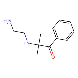 2-(2-Aminoethylamino)-2-methyl-1-phenylpropan-1-one structure