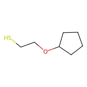 Ethanethiol, 2-(cyclopentyloxy)- structure