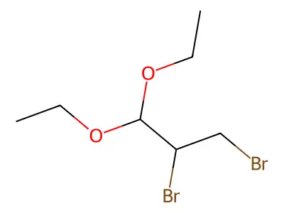 2,3-Dibromopropionaldehyde diethyl acetal structure