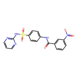 3-nitro-N-[4-(pyrimidin-2-ylsulfamoyl)phenyl]benzamide structure