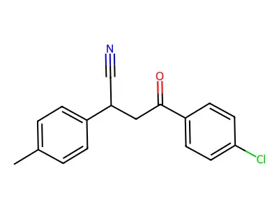 4-(4-Chlorophenyl)-2-(4-methylphenyl)-4-oxobutanenitrile structure