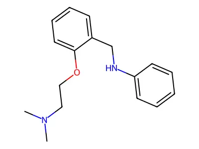 邻(2-(二甲氨基)乙氧基)-N-苯基苄胺 structure