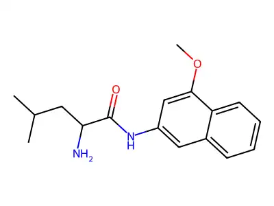 2-amino-N-(4-methoxy-2-naphthyl)-4-methylpentanamide structure