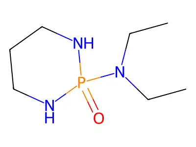 1,3,2-Diazaphosphorine, hexahydro-2-(diethylamino)-, 2-oxide structure