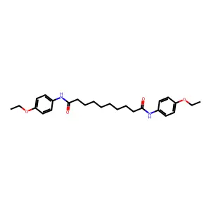 N,N'-Bis(4-ethoxyphenyl)-1,10-decanediamide structure