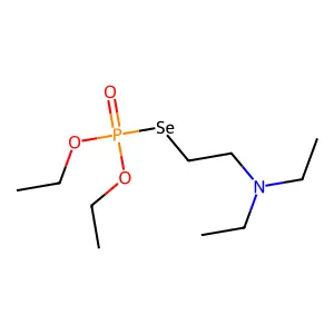 Phosphoroselenoic acid, Se-(2-(diethylamino)ethyl) O,O-diethyl ester structure
