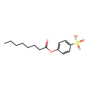 辛酸4-磺酸苯酯 structure