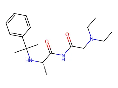 L-Alaninamide, N,N-diethylglycyl-N-(1-methyl-1-phenylethyl)- structure