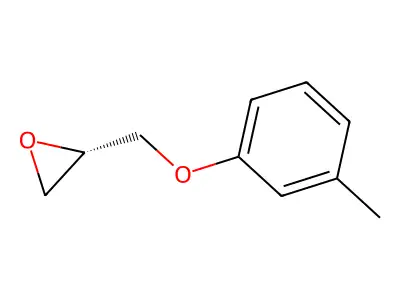 Oxirane, 2-[(3-methylphenoxy)methyl]-, (2S)- structure